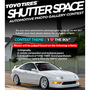 Eighth Annual Toyo Tires Shutter Space Automotive Photo Contest Returns